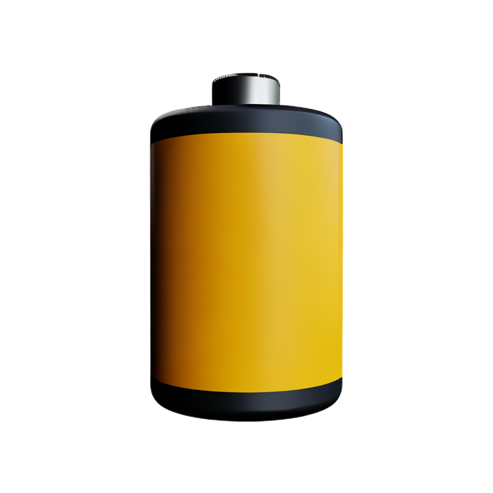 batteri 3d tolkning ikon illustration png