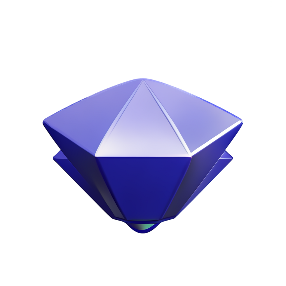 crystal 3d rendering icon illustration png