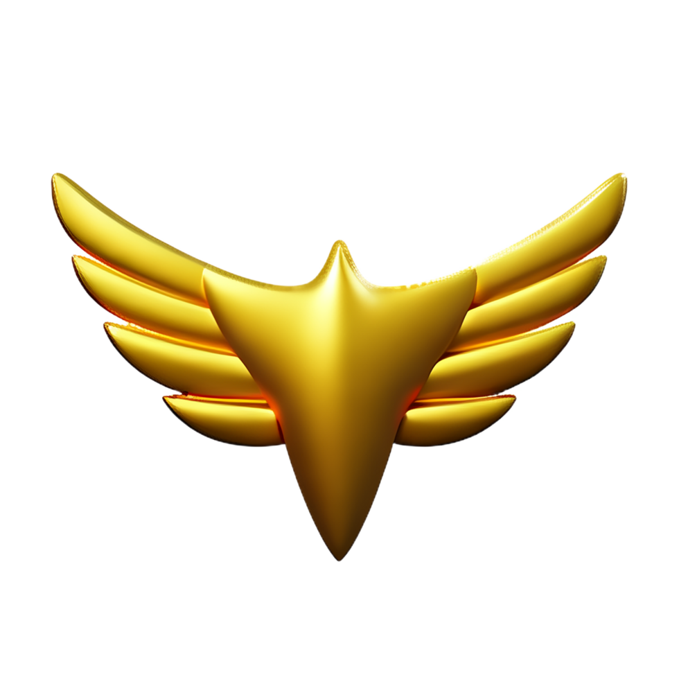 wings 3d rendering icon illustration png
