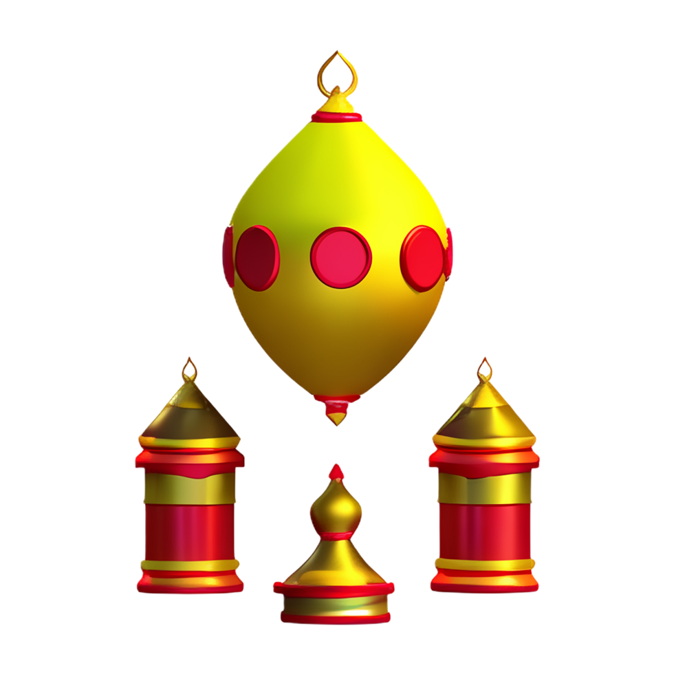 Diwali 3d Rendern Symbol Illustration png