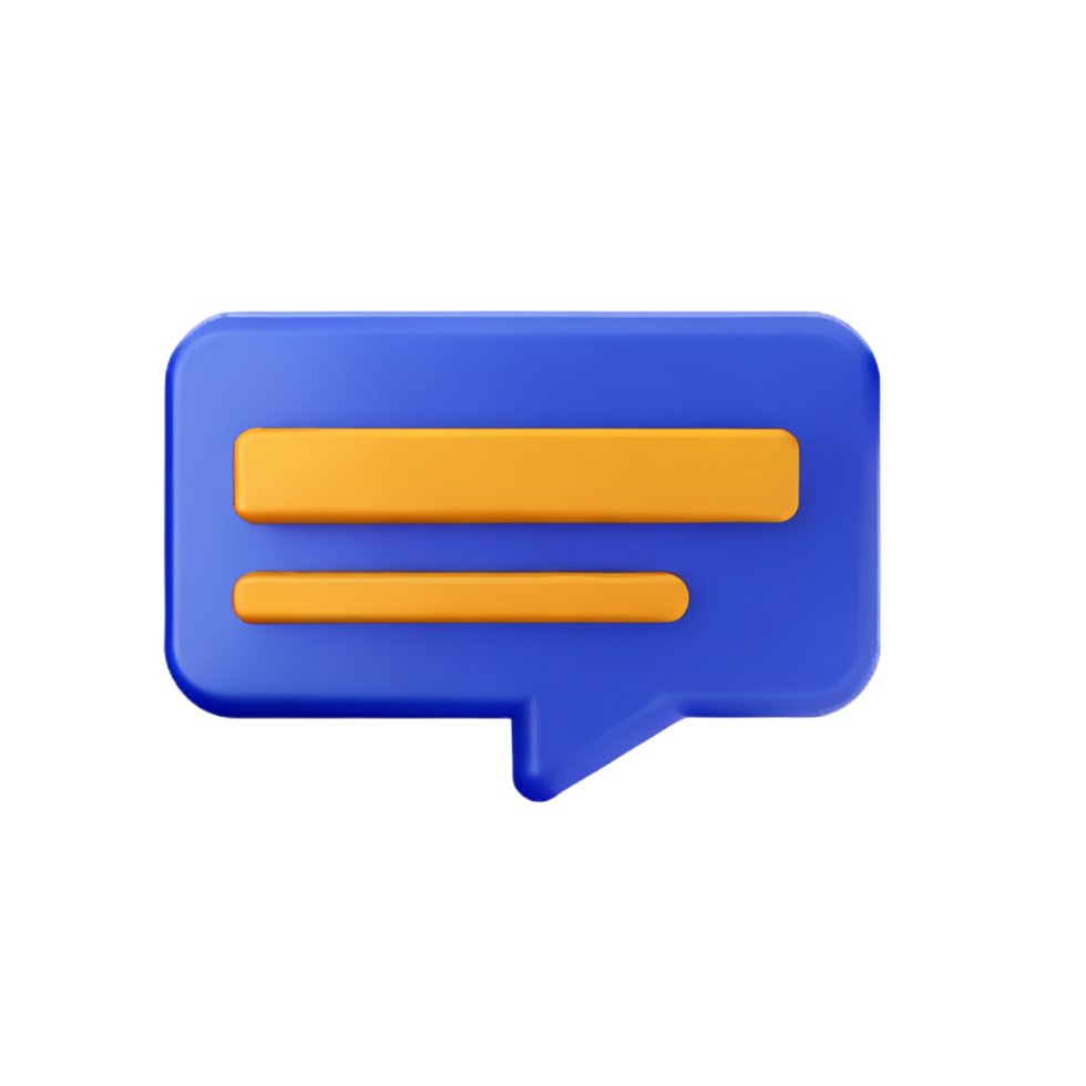 chat 3d rendering icon illustration png