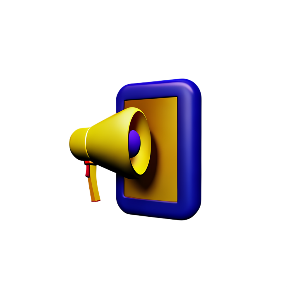 speaker 3d rendering icon illustration png