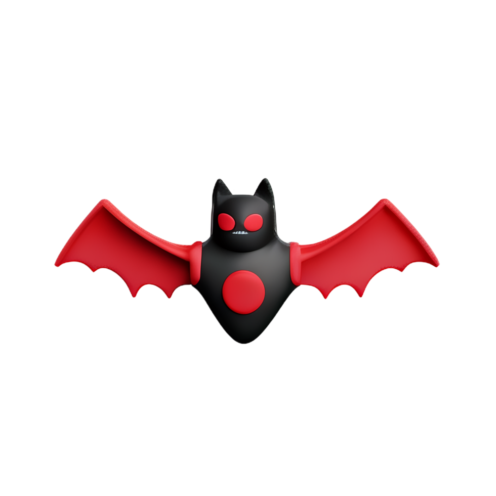 bat 3d rendering icon illustration png