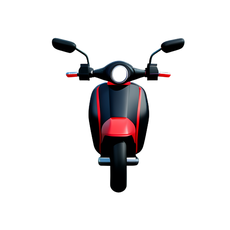 motorcycle 3d rendering icon illustration png