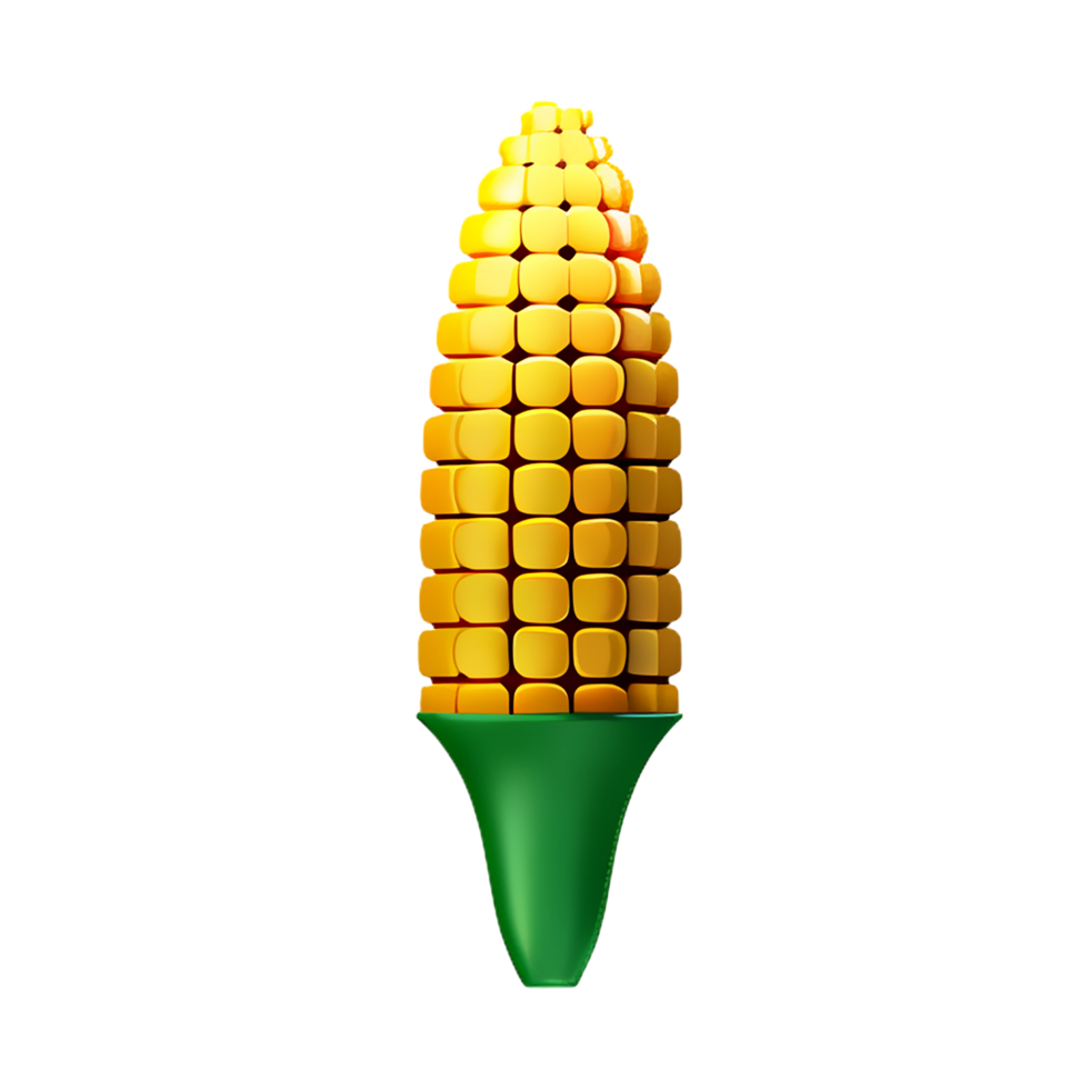 corn 3d rendering icon illustration png