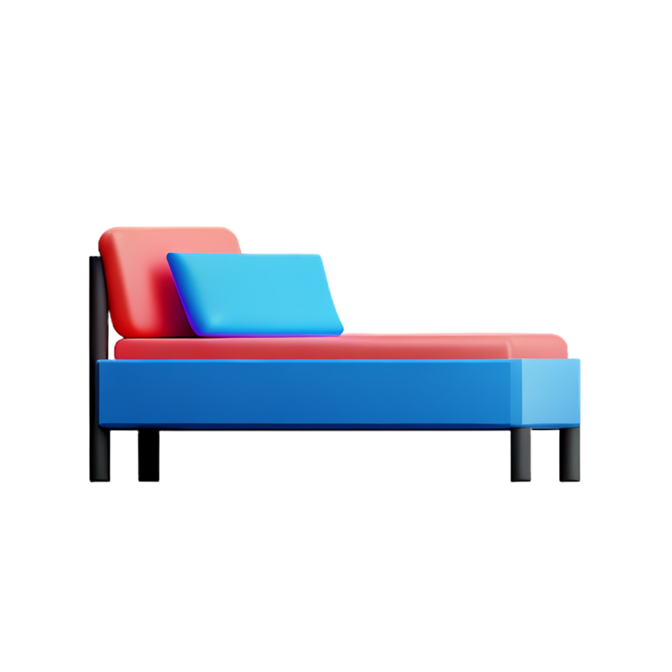 bed 3d rendering icon illustration png