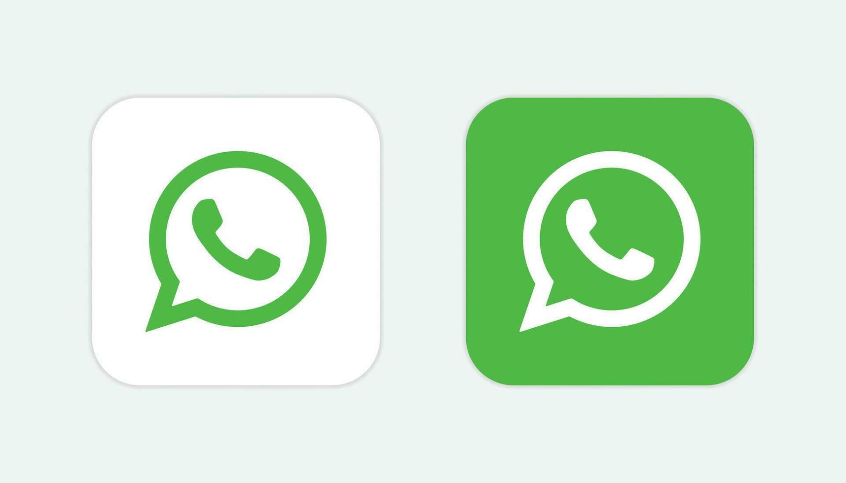 Whatsapp icon. Whatsapp logo vector on white background.