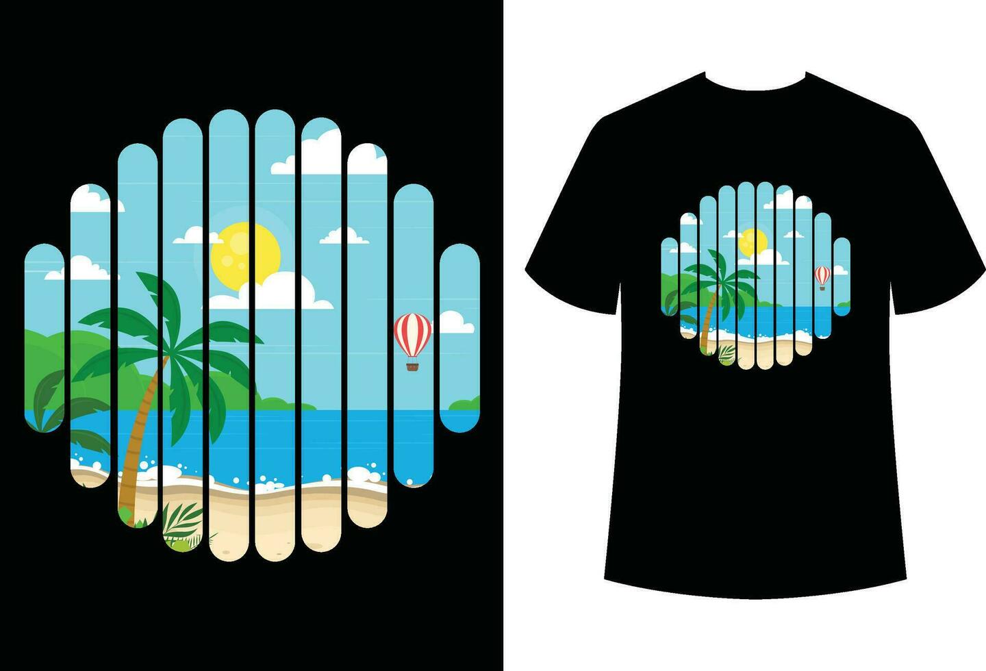 Summer T-shirt Design vector