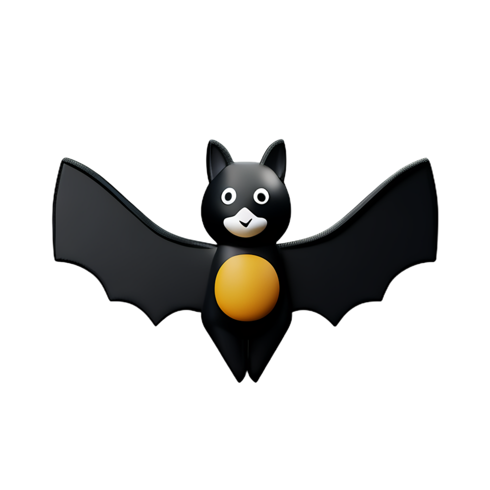 bat 3d rendering icon illustration png