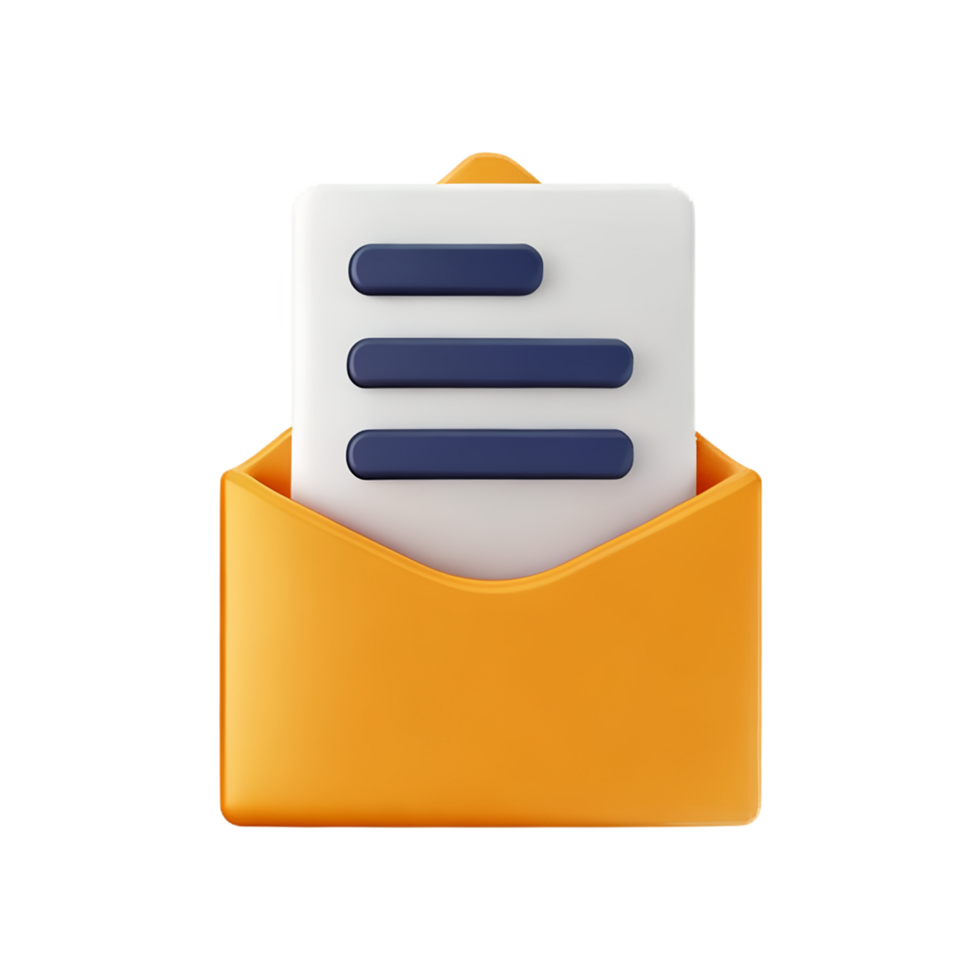 Mail 3d Rendern Symbol Illustration png