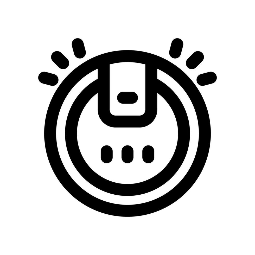 robot vacuum line icon. vector icon for your website, mobile, presentation, and logo design.