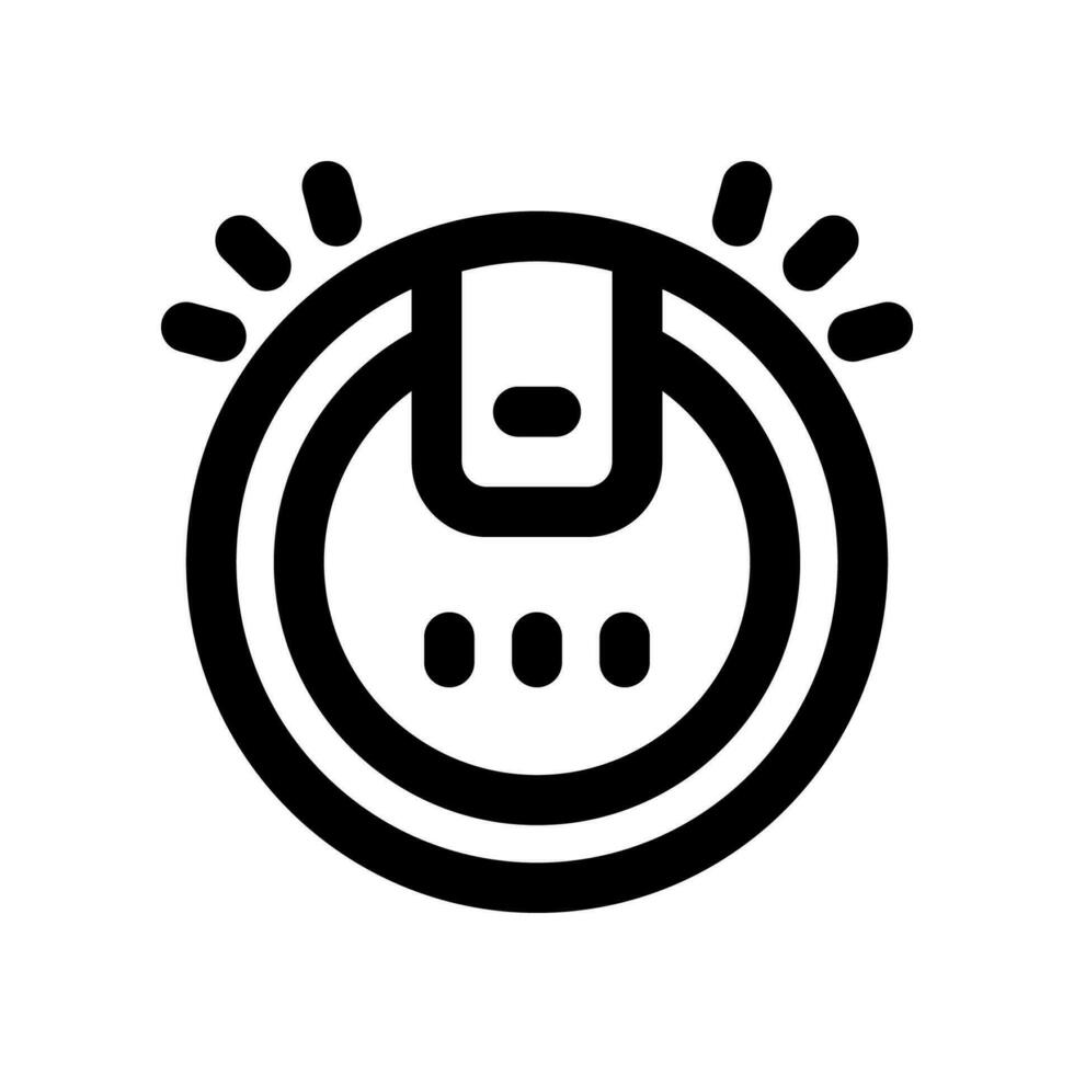 robot vacuum line icon. vector icon for your website, mobile, presentation, and logo design.