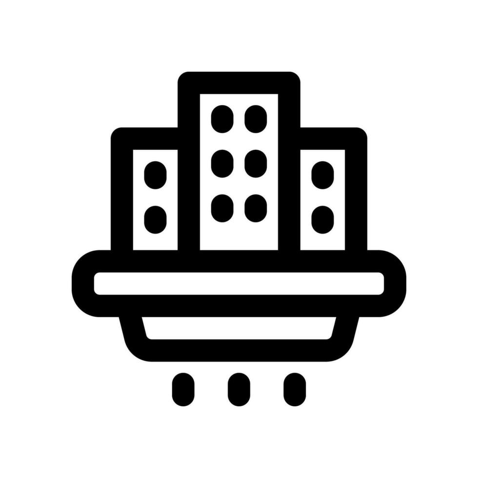 city colony line icon. vector icon for your website, mobile, presentation, and logo design.