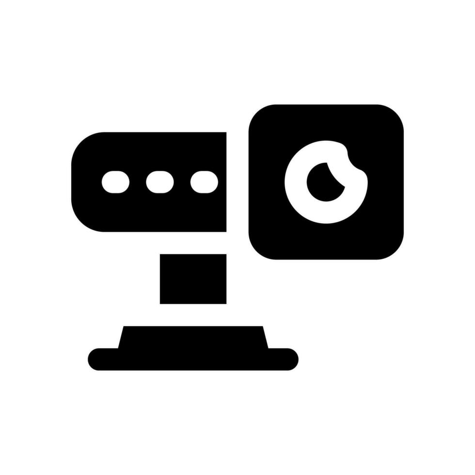 webcam solid icon. vector icon for your website, mobile, presentation, and logo design.