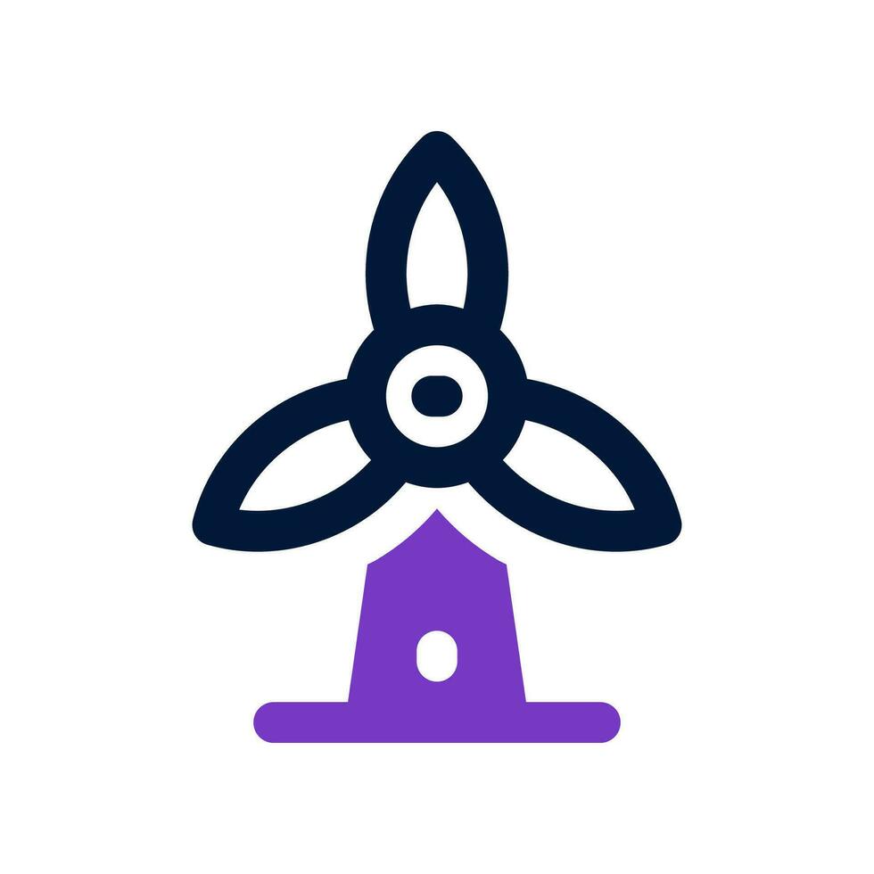 windmill dual tone icon. vector icon for your website, mobile, presentation, and logo design.