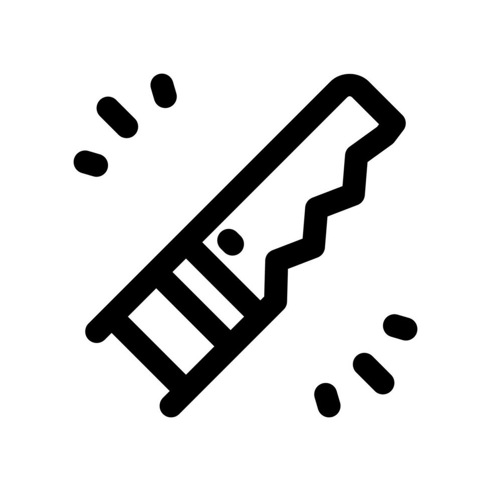 hand saw line icon. vector icon for your website, mobile, presentation, and logo design.