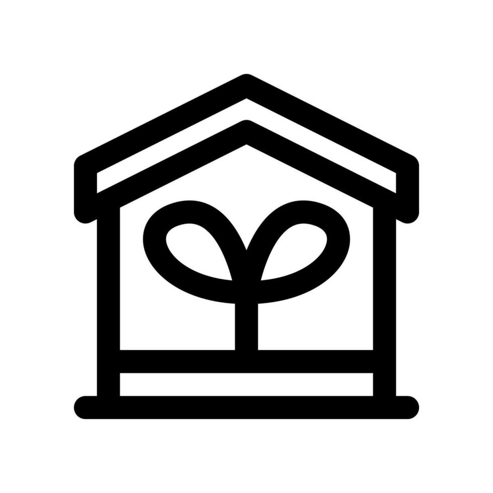 eco house line icon. vector icon for your website, mobile, presentation, and logo design.