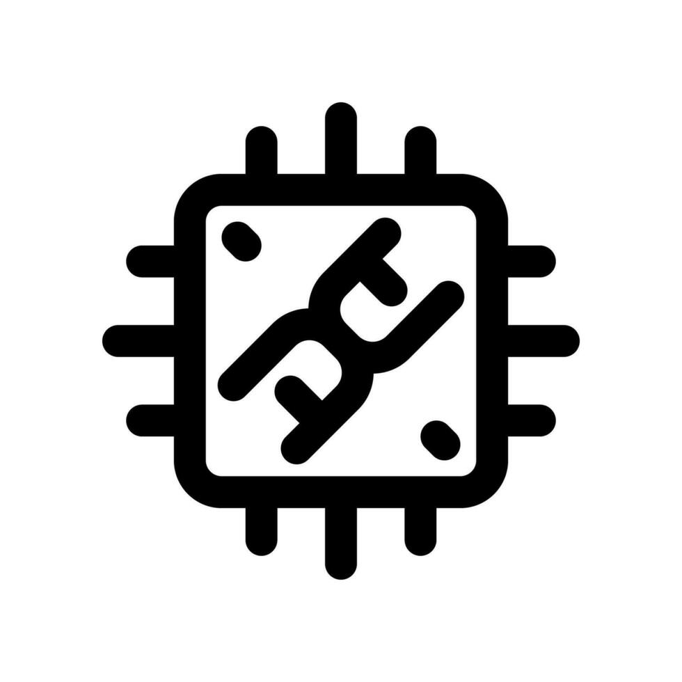cpu line icon. vector icon for your website, mobile, presentation, and logo design.