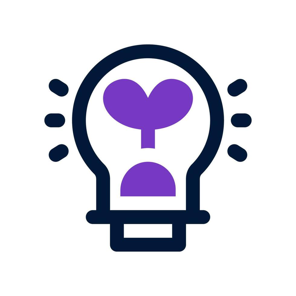 light bulb dual tone icon. vector icon for your website, mobile, presentation, and logo design.