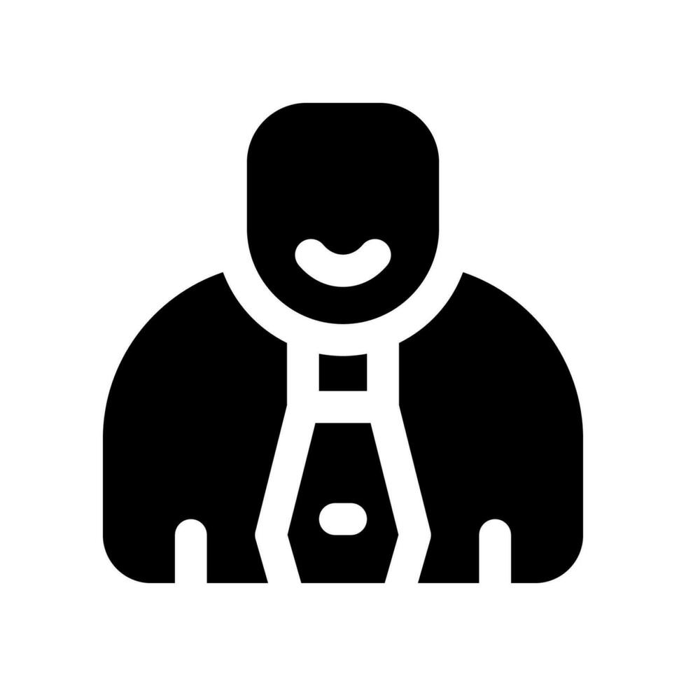 employee solid icon. vector icon for your website, mobile, presentation, and logo design.