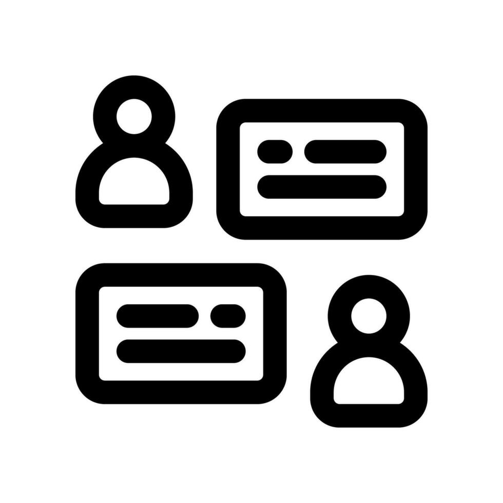 comunicación línea icono. vector icono para tu sitio web, móvil, presentación, y logo diseño.