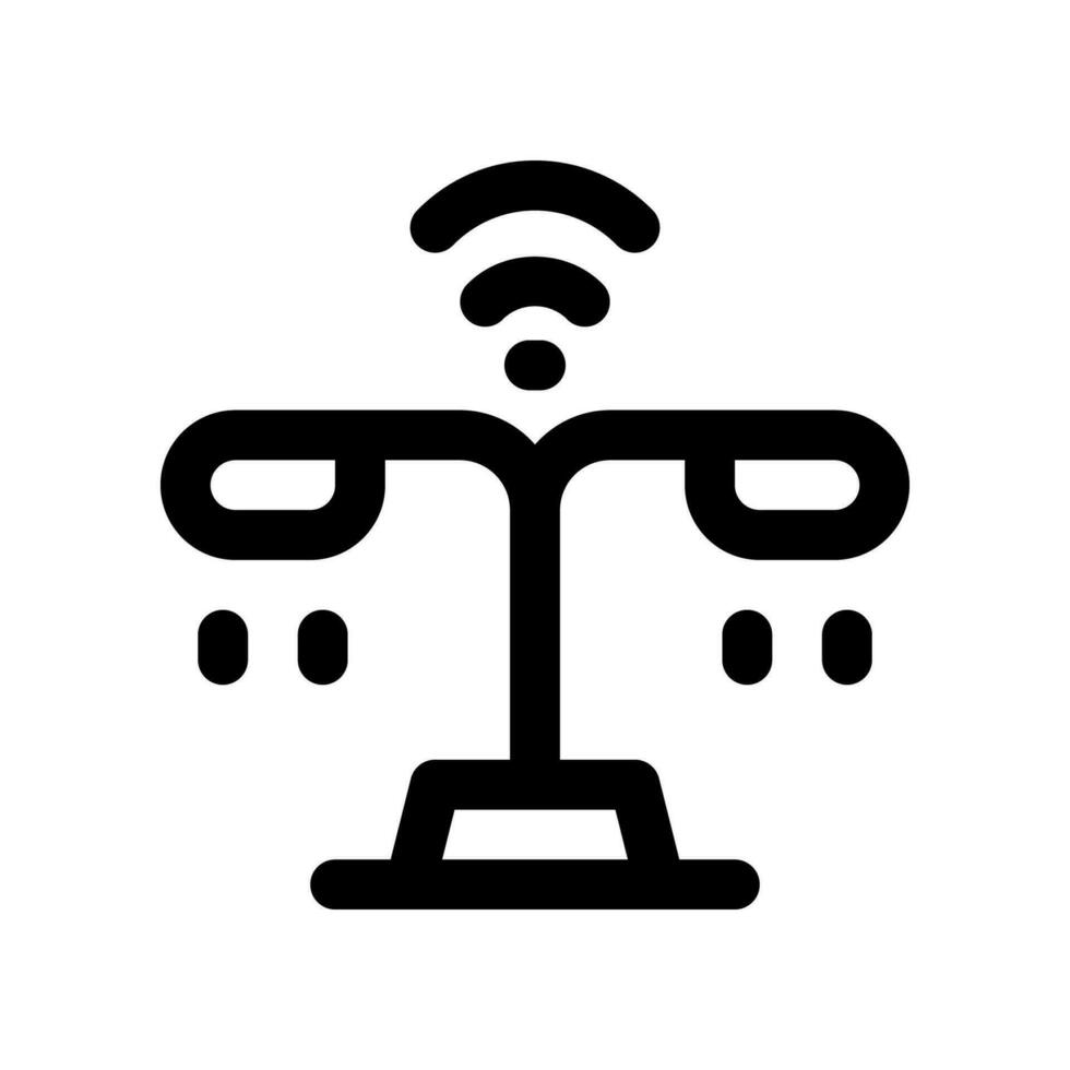 calle lámpara línea icono. vector icono para tu sitio web, móvil, presentación, y logo diseño.