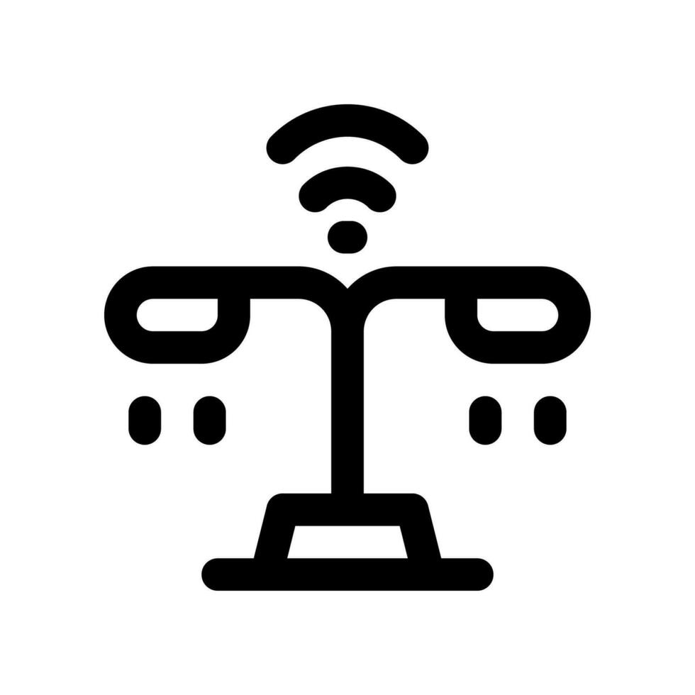 street lamp line icon. vector icon for your website, mobile, presentation, and logo design.