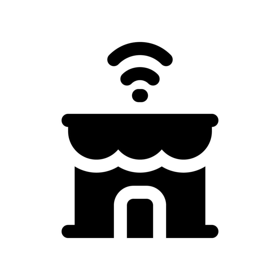 shop solid icon. vector icon for your website, mobile, presentation, and logo design.