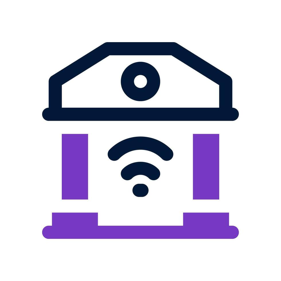 bank dual tone icon. vector icon for your website, mobile, presentation, and logo design.