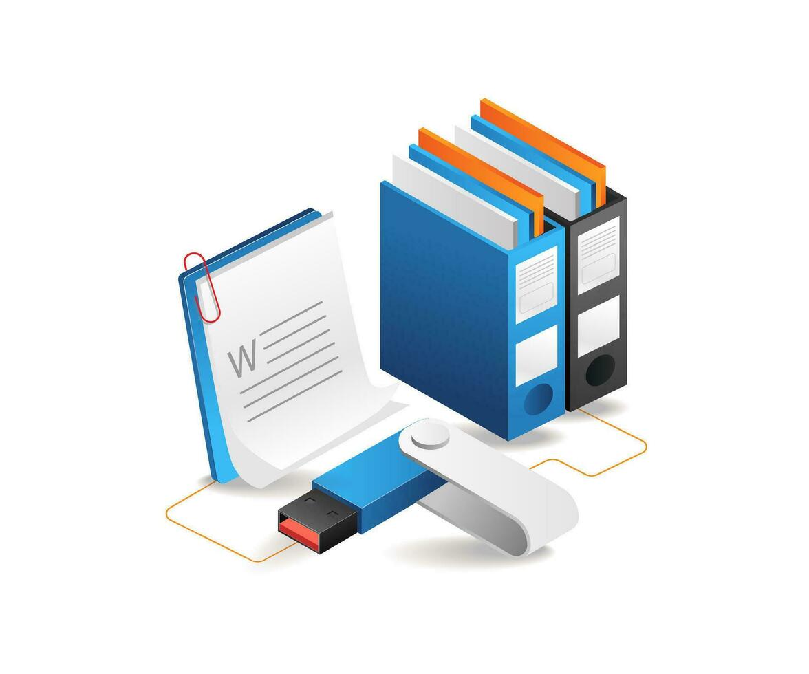 Stores digital data files vector