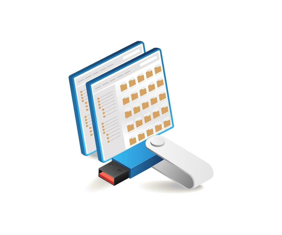 Portable computer data storage vector