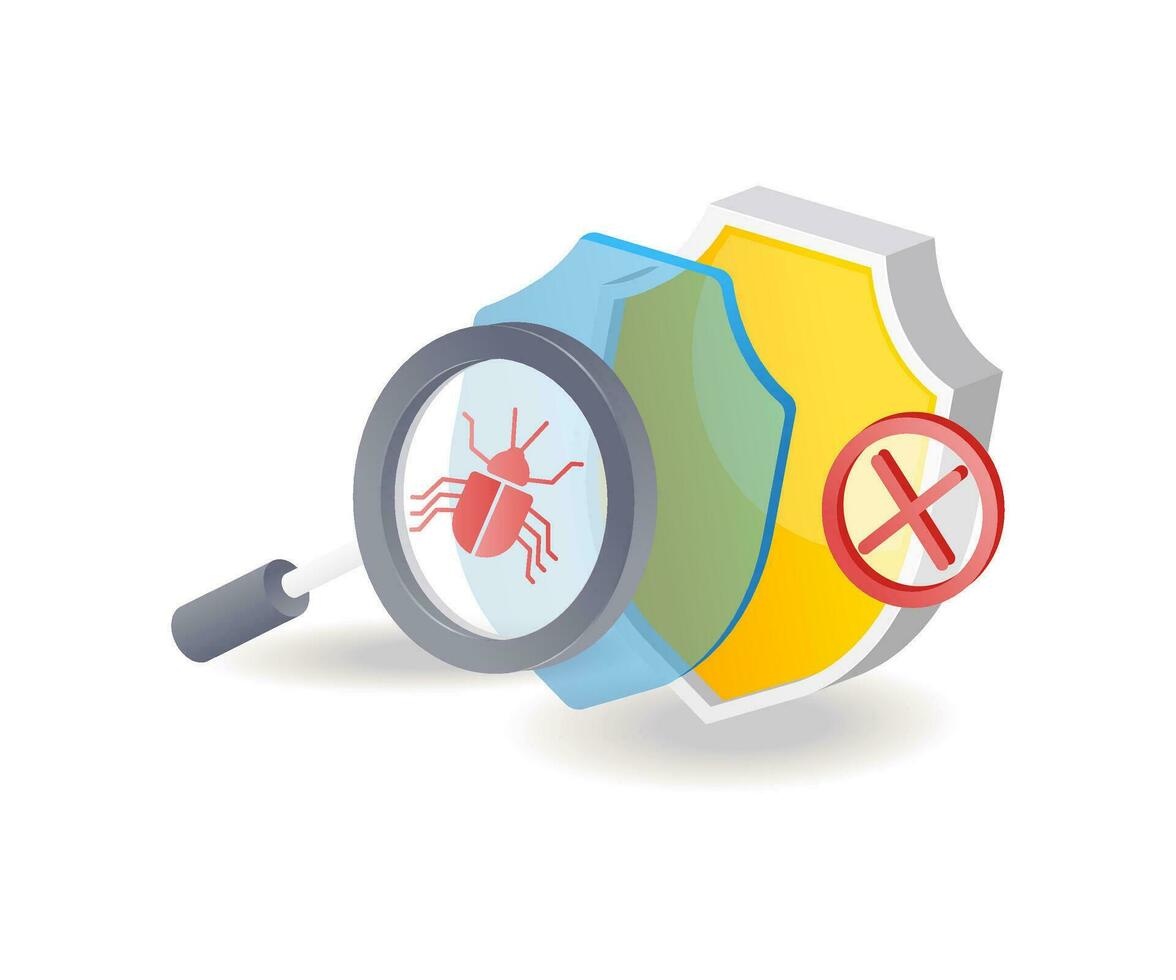 Security resists malware virus attacks vector