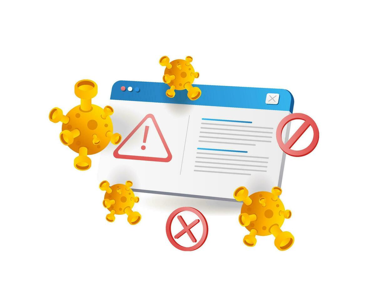 Got a malware virus warning vector