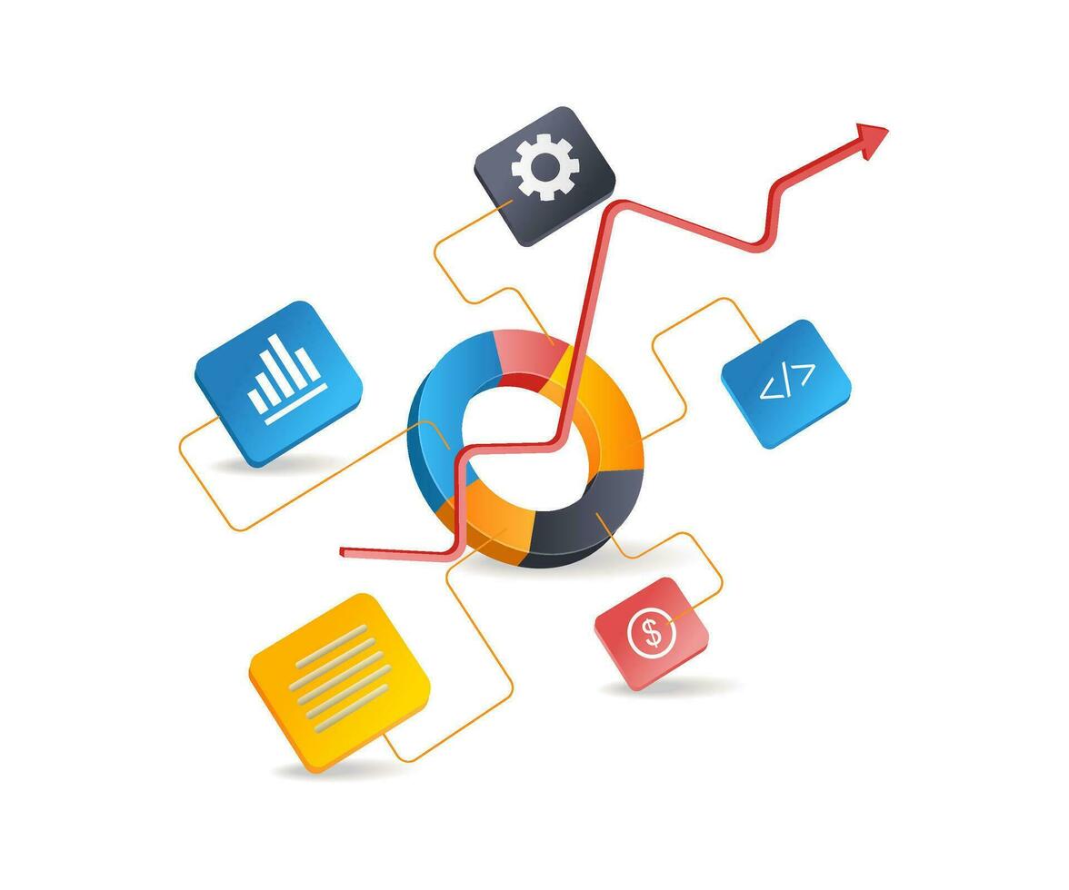 Investment business data analysis system network vector
