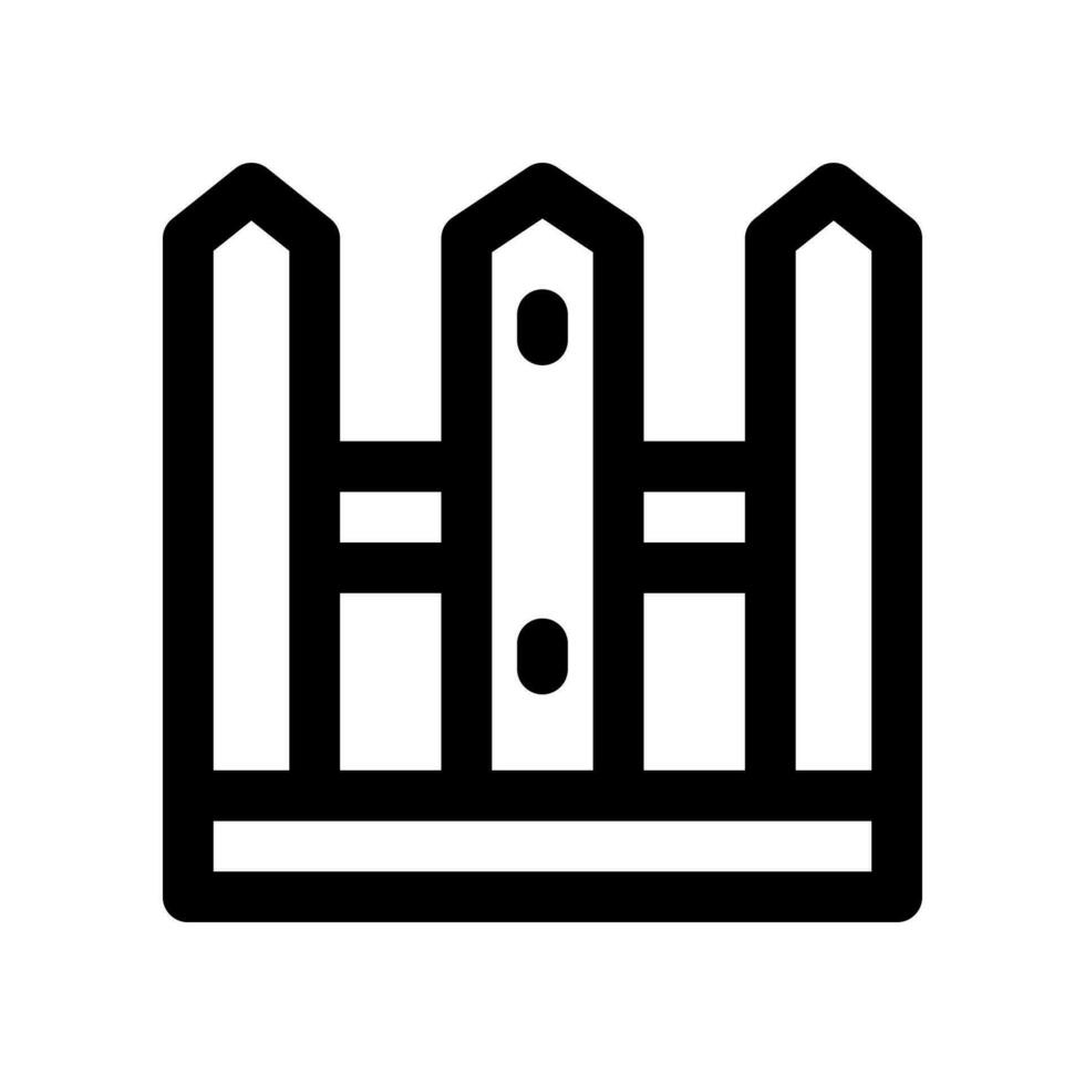 fence line icon. vector icon for your website, mobile, presentation, and logo design.