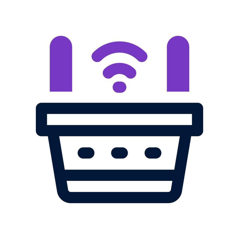 shopping basket dual tone icon. vector icon for your website, mobile, presentation, and logo design.