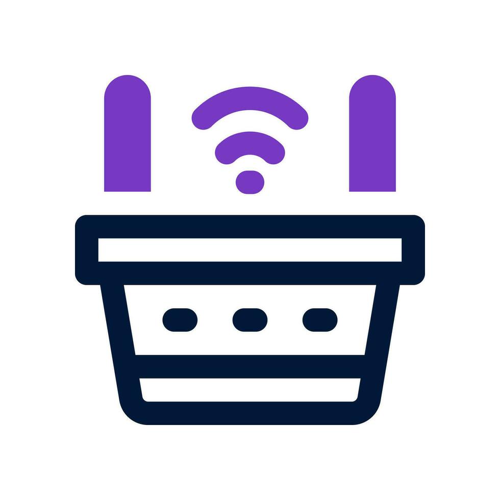 compras cesta doble tono icono. vector icono para tu sitio web, móvil, presentación, y logo diseño.