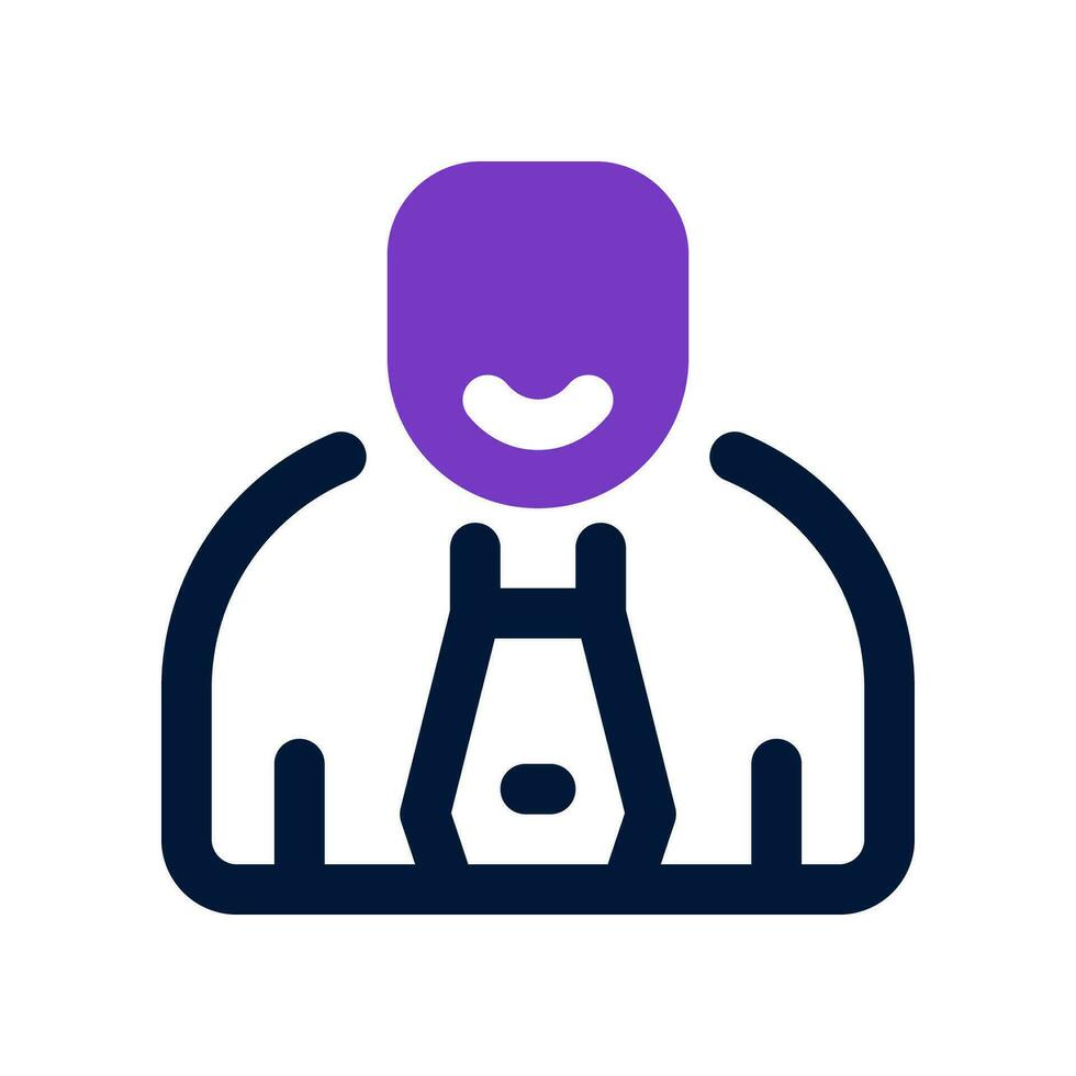 employee dual tone icon. vector icon for your website, mobile, presentation, and logo design.