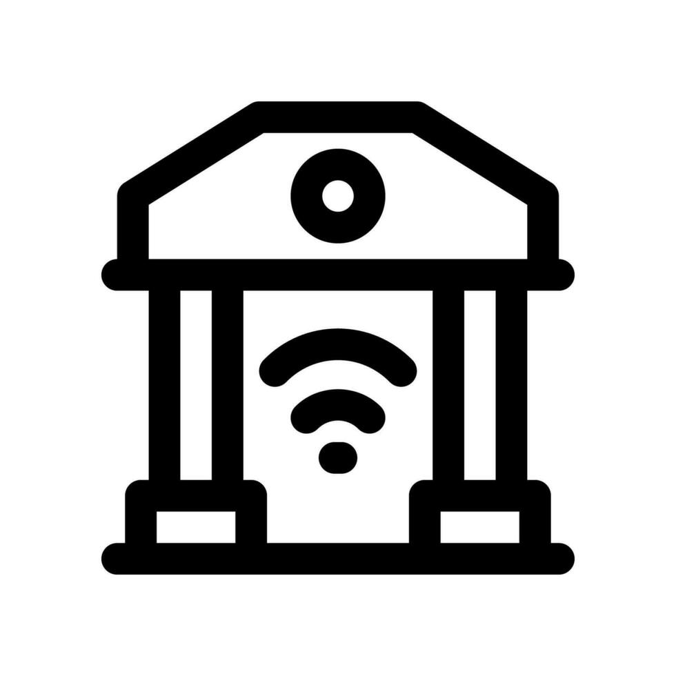 bank line icon. vector icon for your website, mobile, presentation, and logo design.