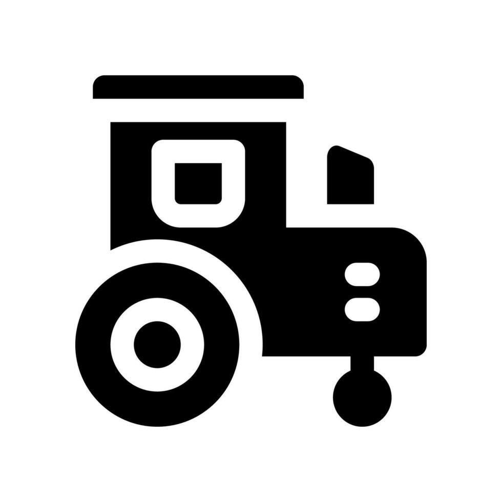 tractor solid icon. vector icon for your website, mobile, presentation, and logo design.