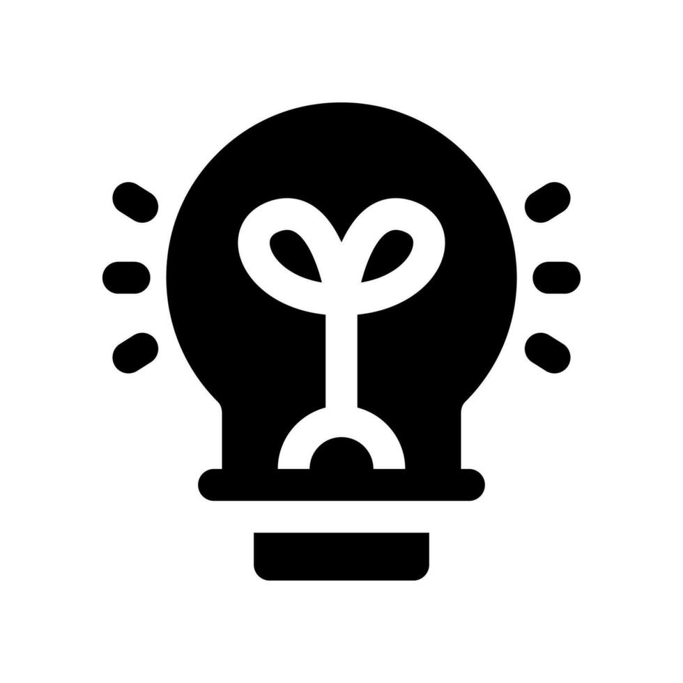 light bulb solid icon. vector icon for your website, mobile, presentation, and logo design.