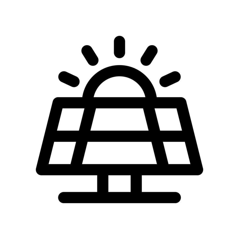 solar panel line icon. vector icon for your website, mobile, presentation, and logo design.