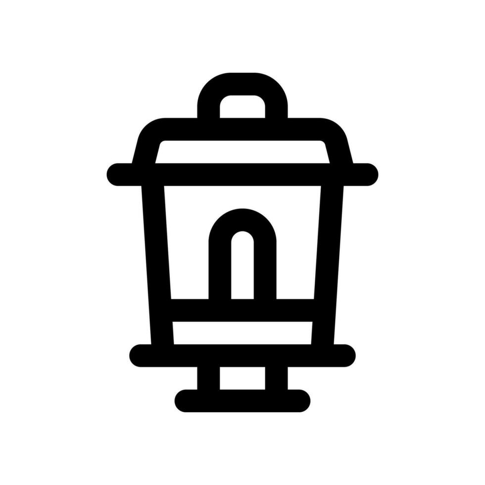 streetlamp line icon. vector icon for your website, mobile, presentation, and logo design.
