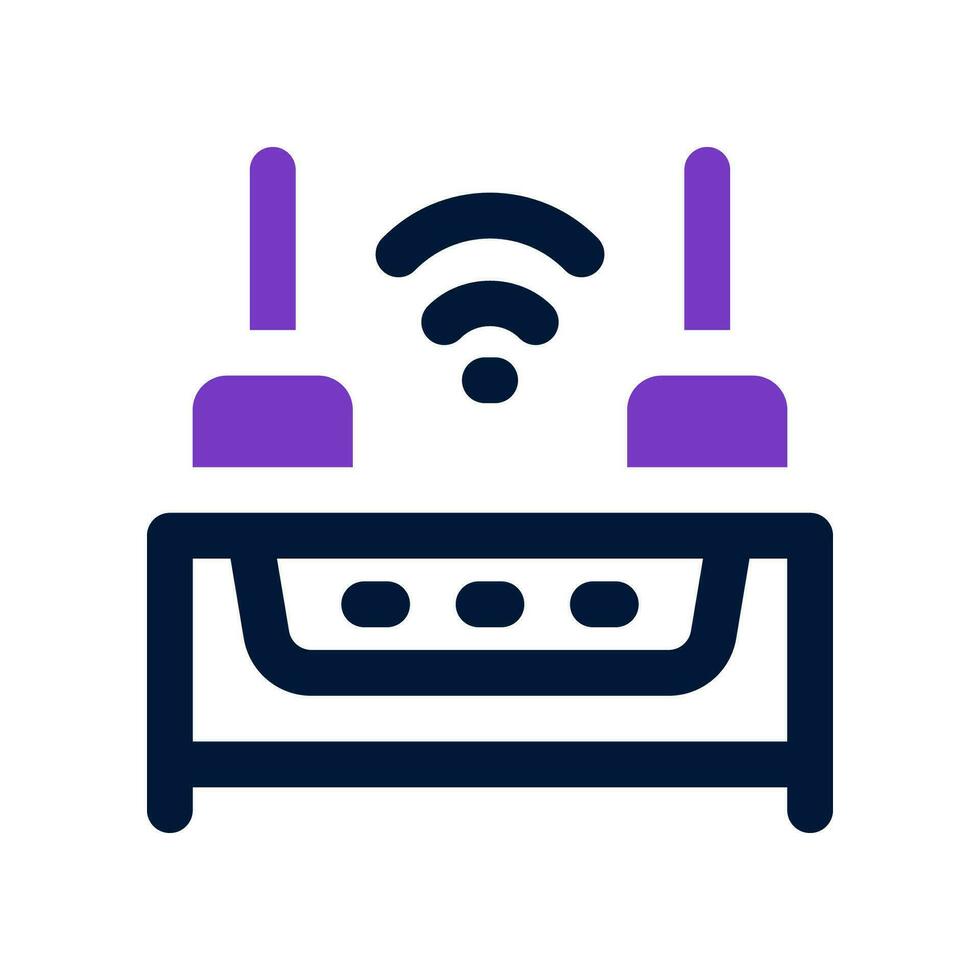 wifi router dual tone icon. vector icon for your website, mobile, presentation, and logo design.