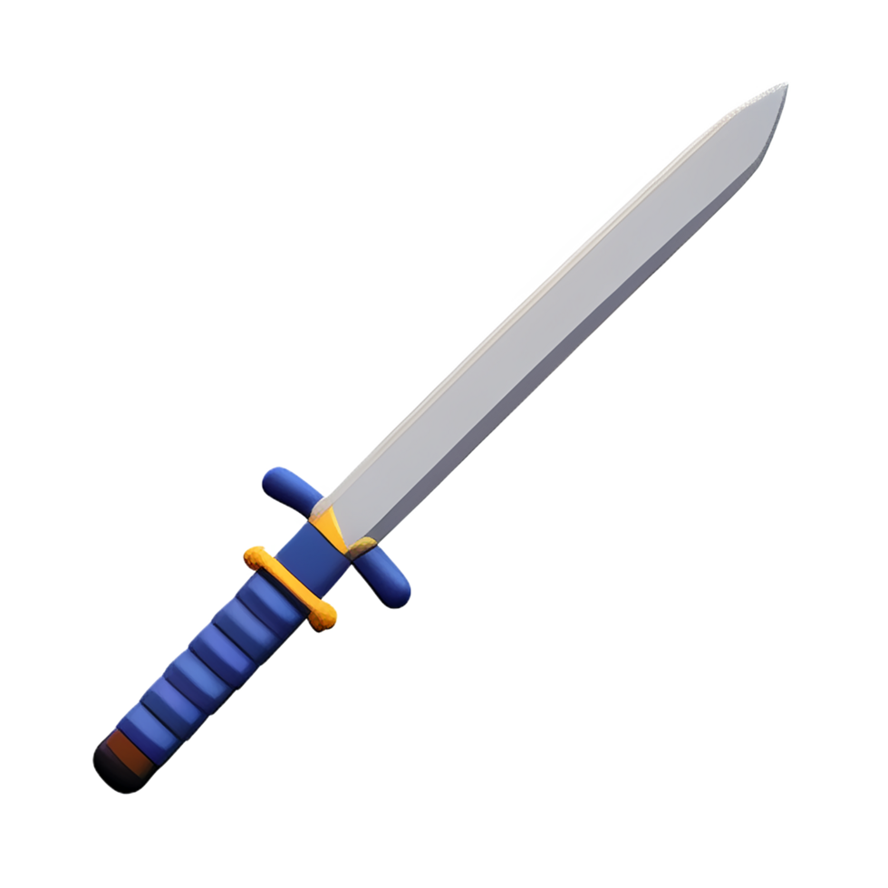 sword 3d rendering icon illustration png