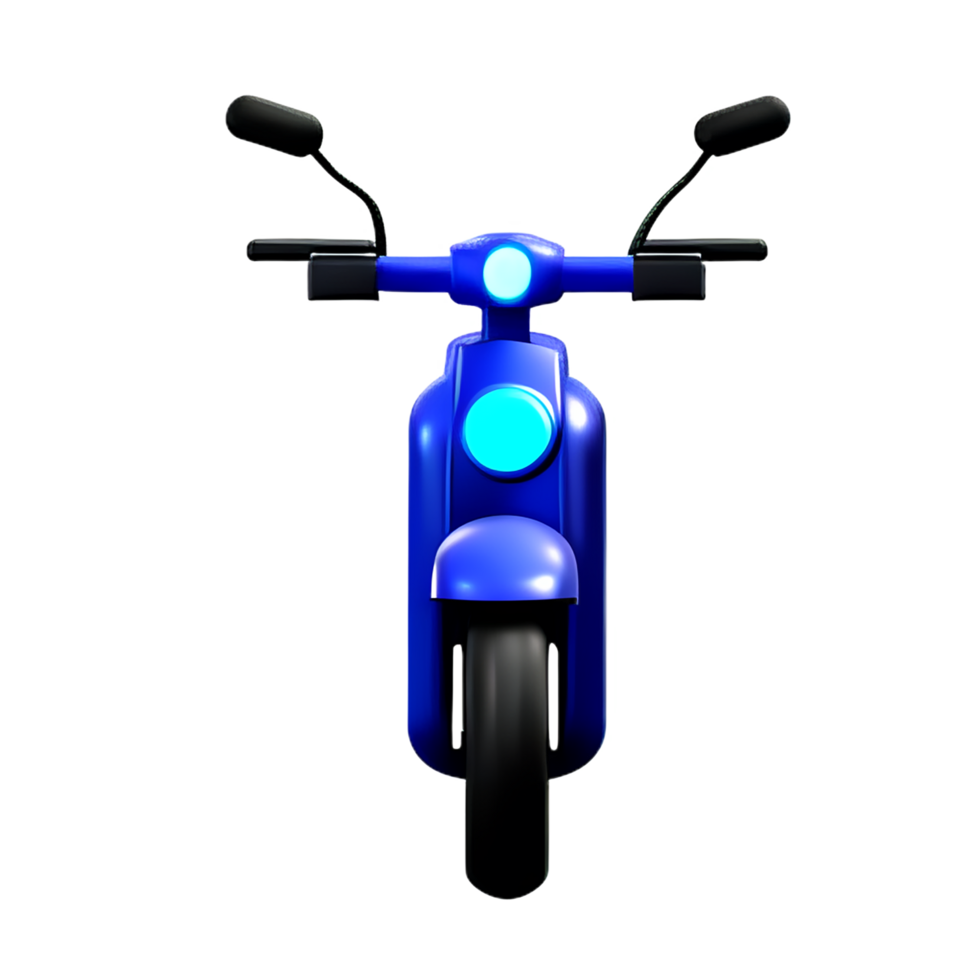 motorcycle 3d rendering icon illustration png