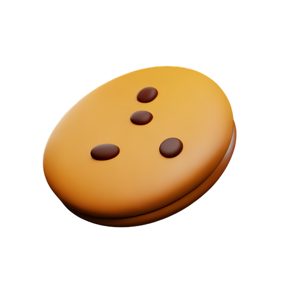 cookies 3d rendering icon illustration png