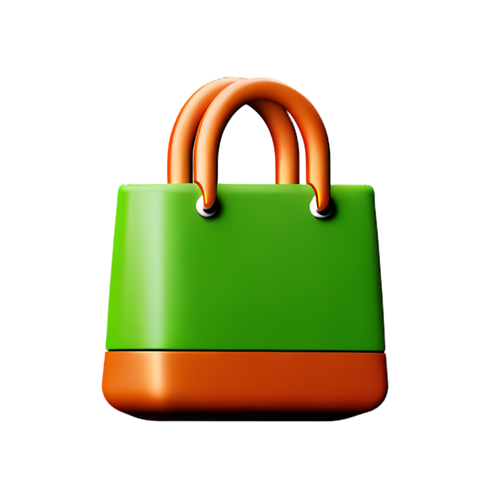 bag 3d rendering icon illustration png