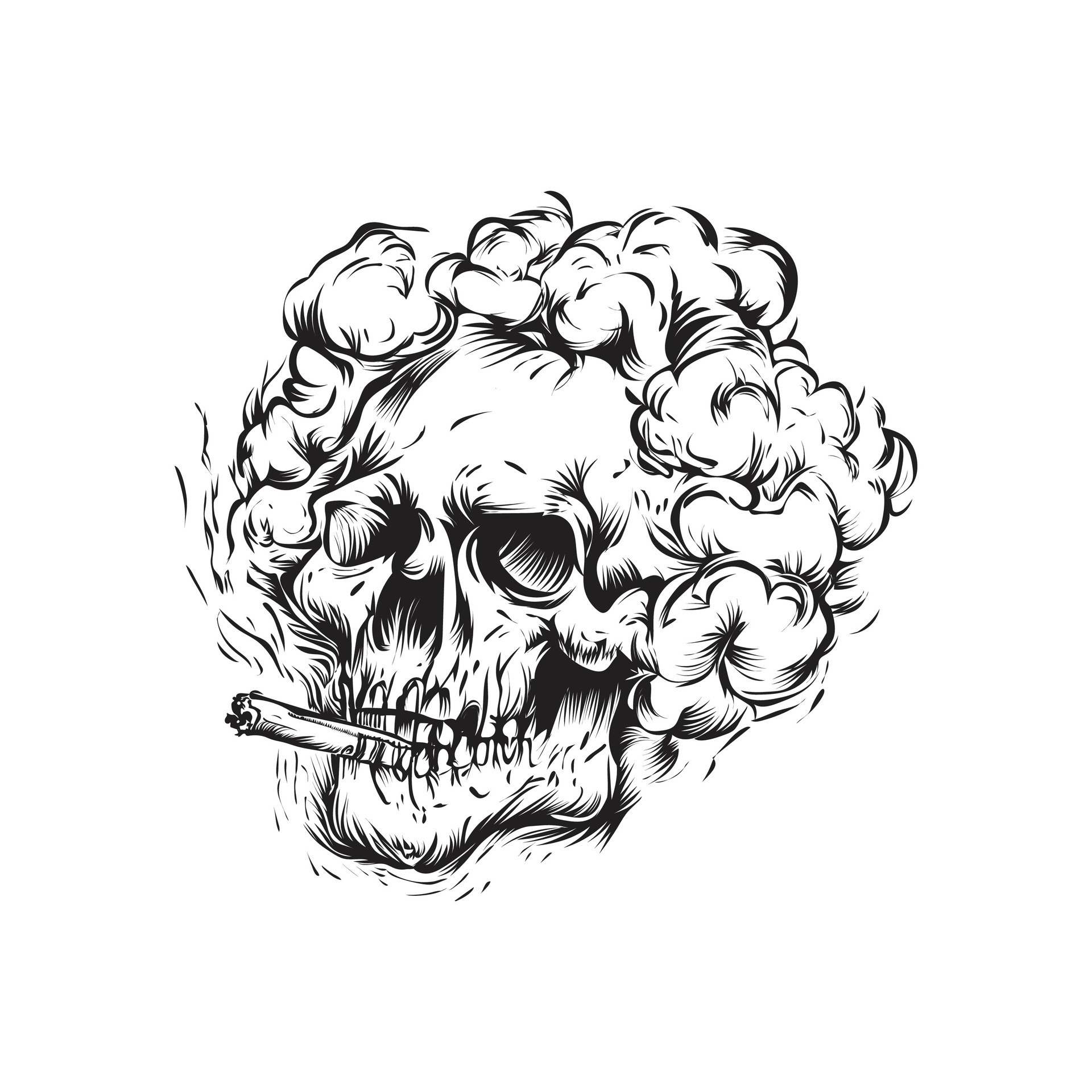 Free vector monochrome vintage skull design 28583719 Vector Art at Vecteezy