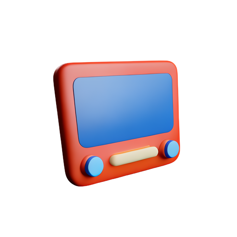 music player 3d rendering icon illustration png